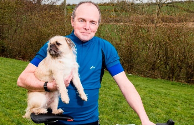 Stephen with his dog