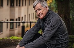 Mike on a bench