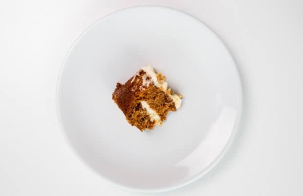100 calories in carrot cake