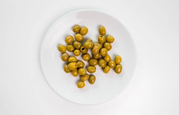 100 calories in green olives