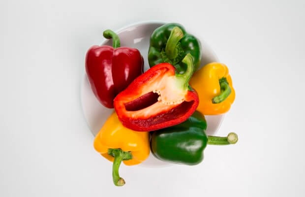 100 calories in sweet peppers